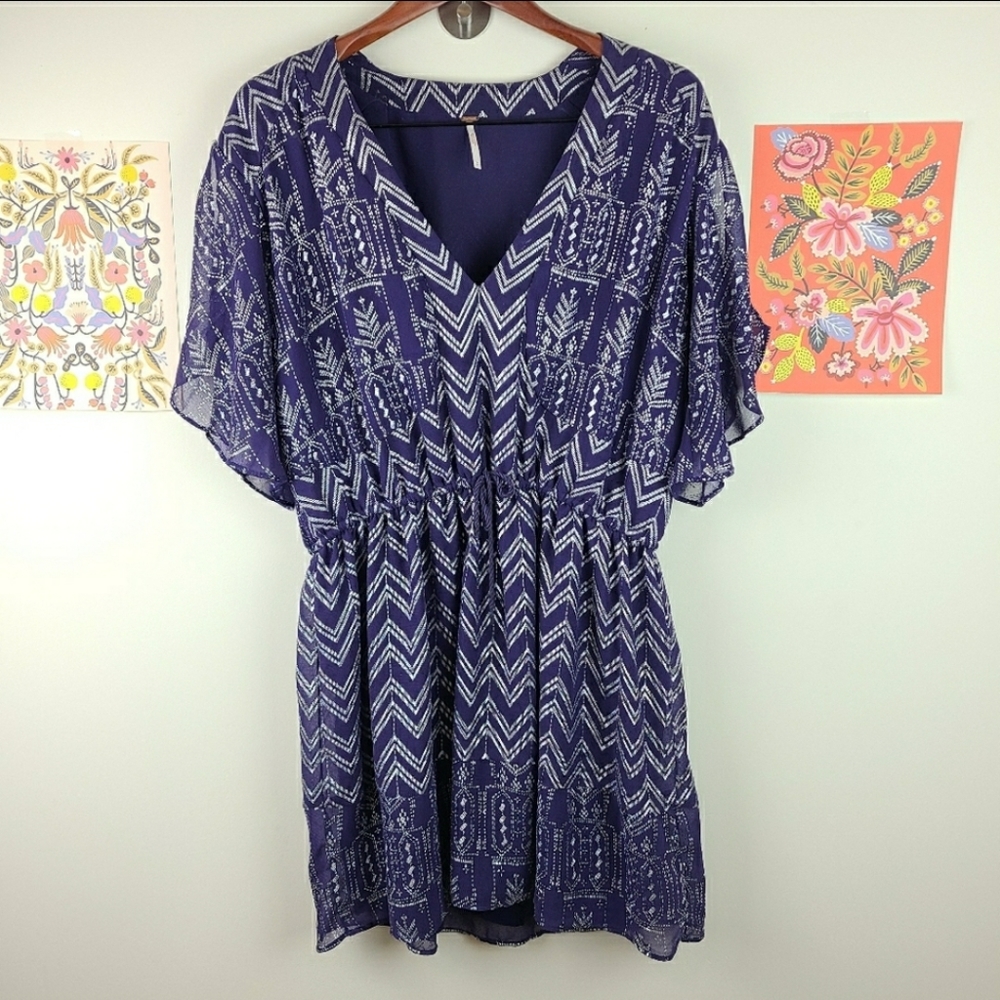 Love Your Chaos Metallic Dress, L
